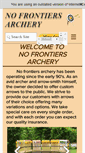 Mobile Screenshot of nofrontiersarchery.com