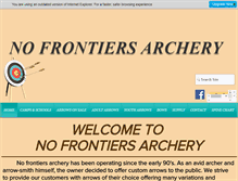 Tablet Screenshot of nofrontiersarchery.com